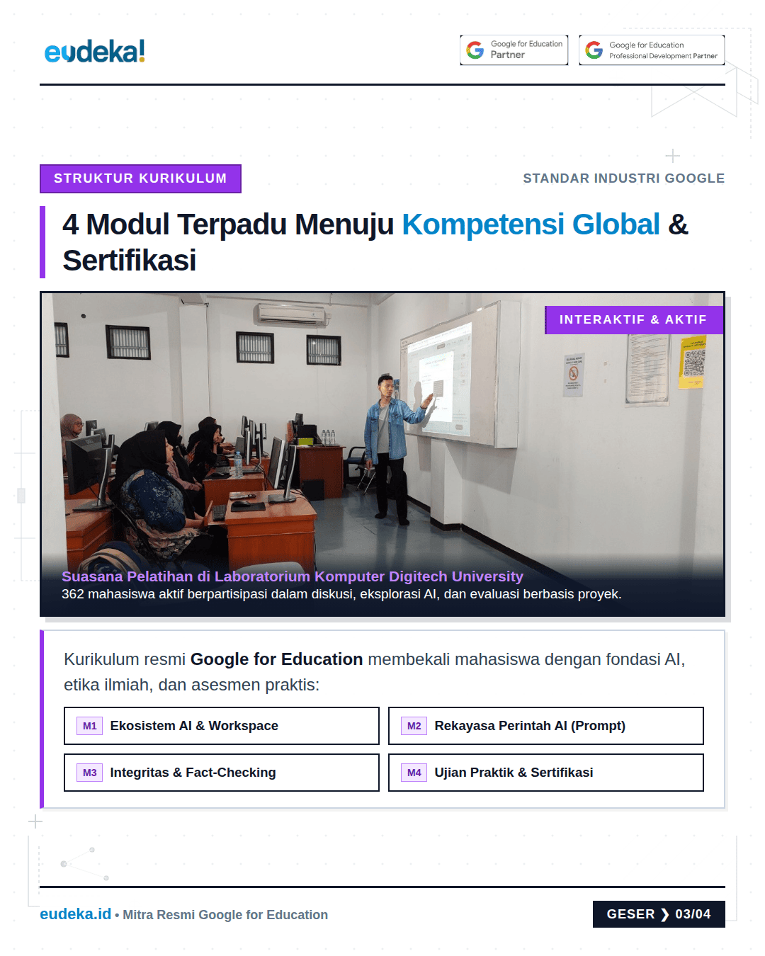 Suasana Interaktif Mahasiswa di Laboratorium Komputer Digitech University