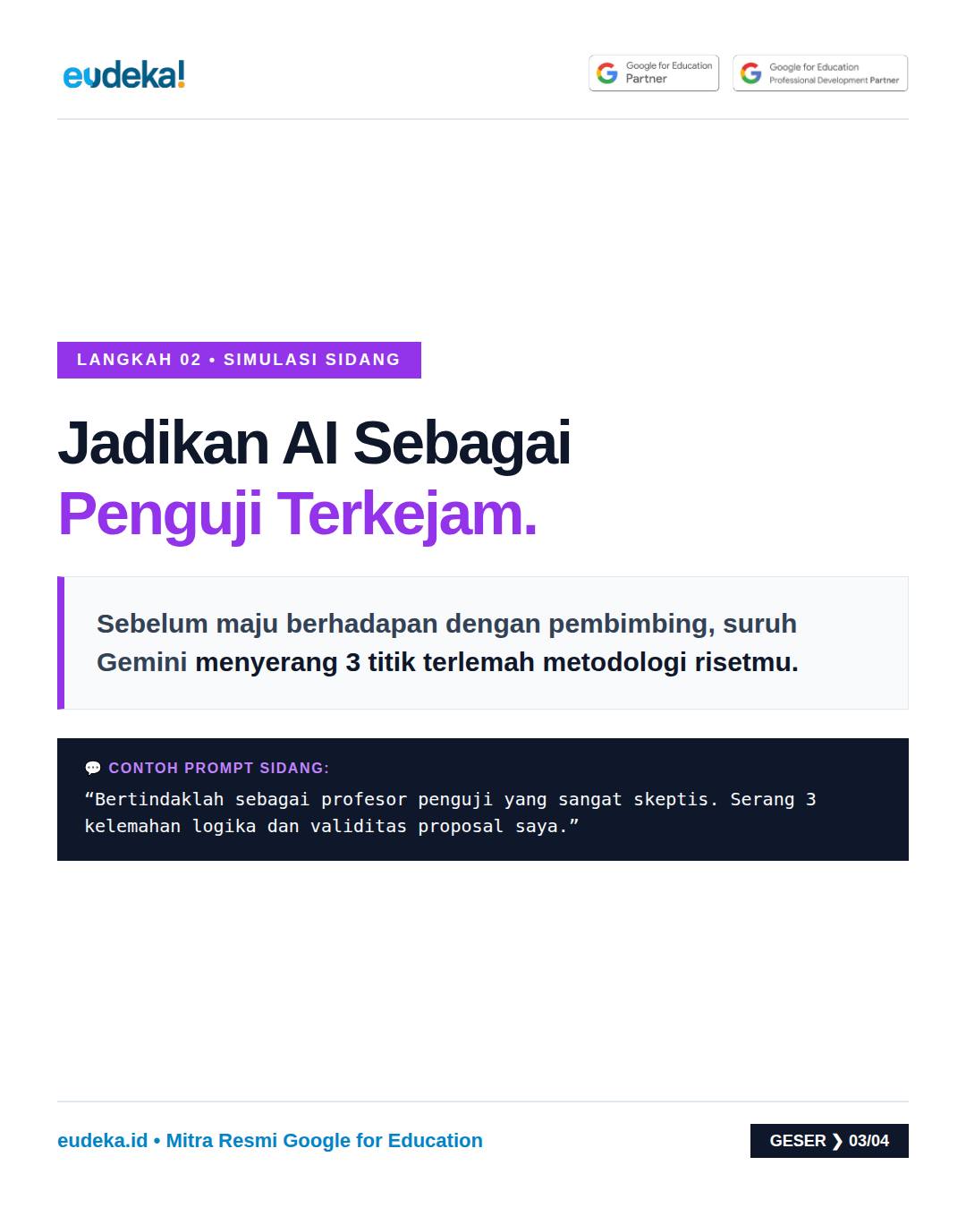 Langkah 02 Simulasi Sidang AI Penguji Terkejam